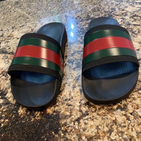 Gucci Other - Gucci Web Slides Men’s Sandals Size 10